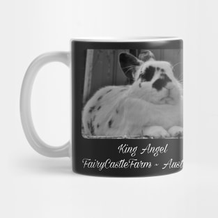 King Angel, English Spot rabbit & ruler of FairyCastleFarm Mug